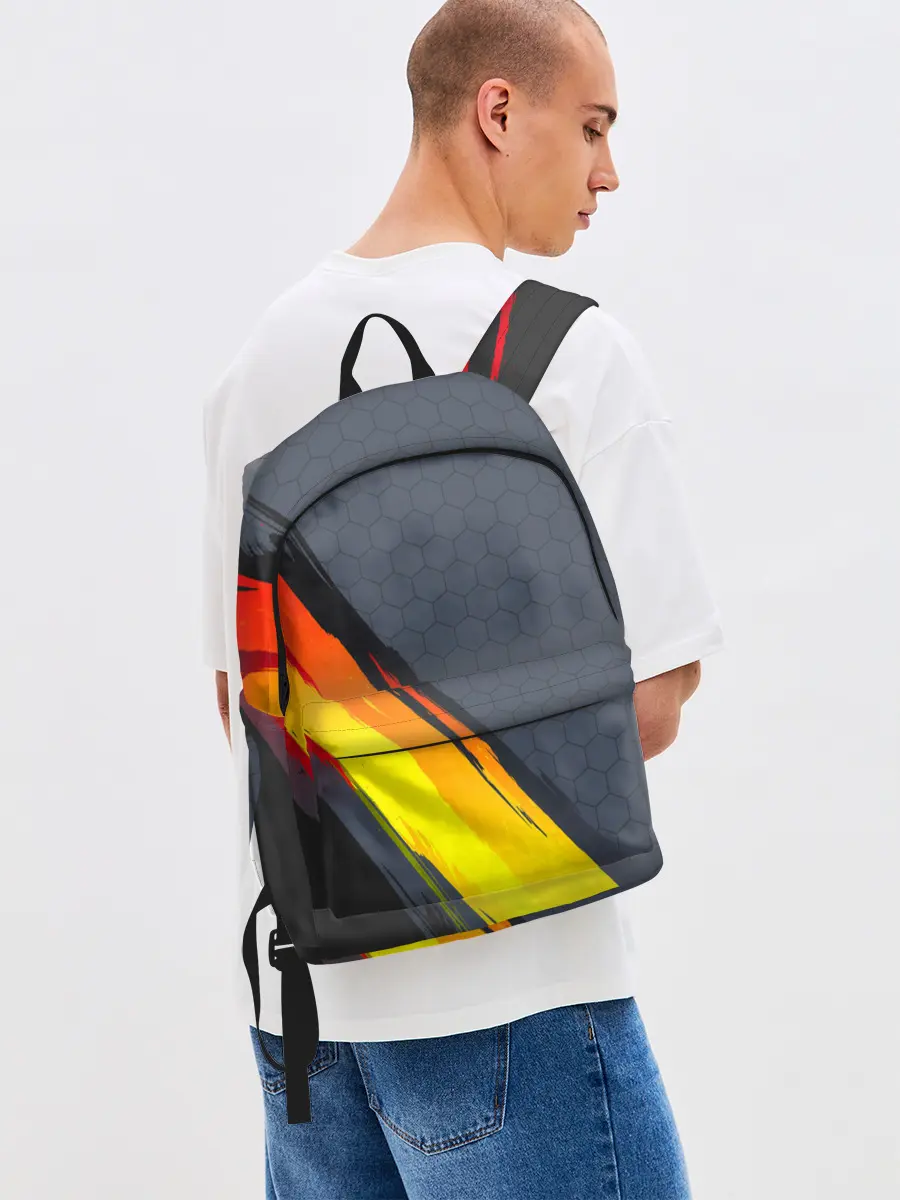 Рюкзак джинсовый / Gray Yellow Style