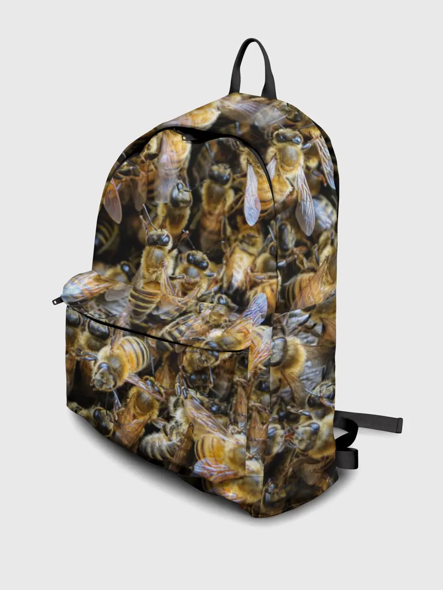 Рюкзак джинсовый / Пчёлы