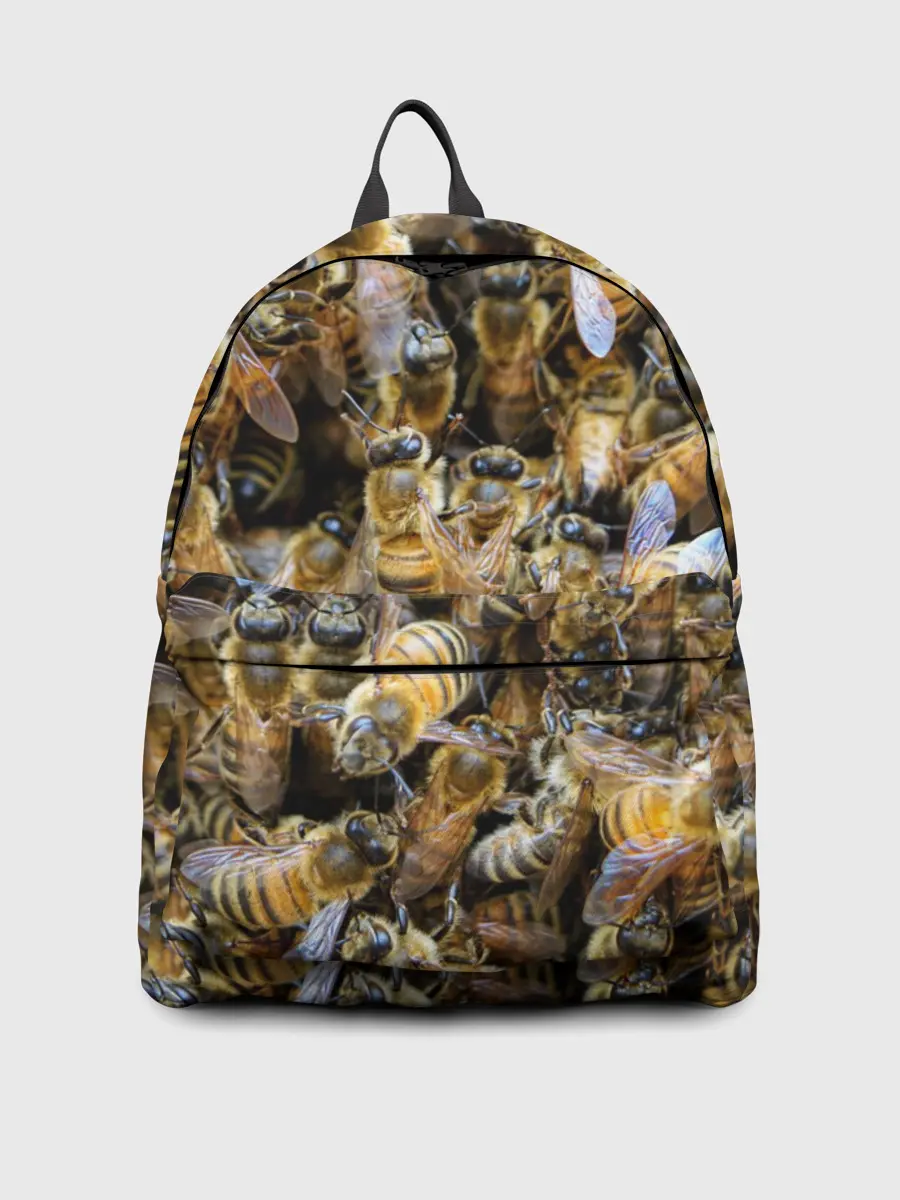 Рюкзак джинсовый / Пчёлы