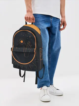 Рюкзак джинсовый / MOONLIGHT. СВЕТИ КАК ЛУНА