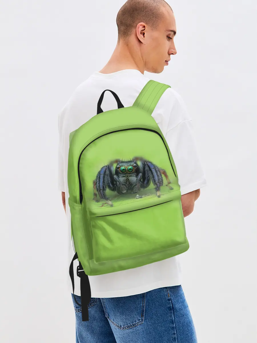 Рюкзак джинсовый / ПАУК С ГЛАЗКАМИ