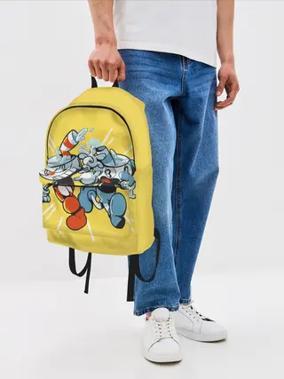 Рюкзак джинсовый / Cuphead bros