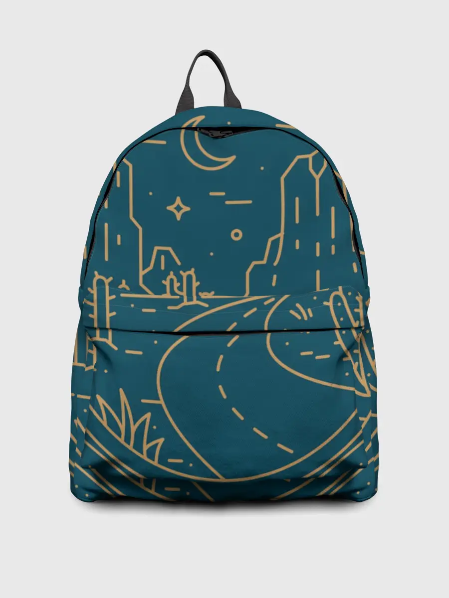 Рюкзак джинсовый / КОСМИЧЕСКИЙ ПЕЙЗАЖ. ЗЕМЛЯ