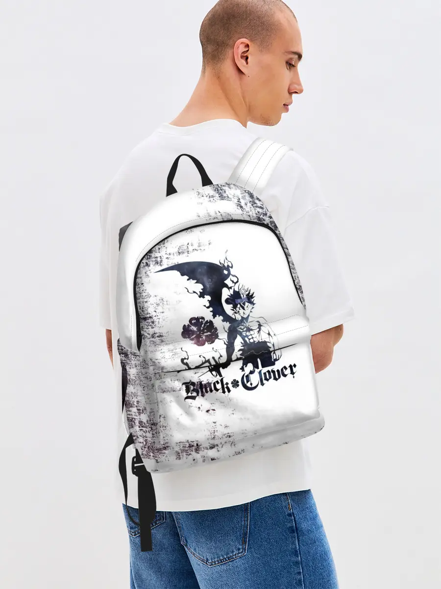 Рюкзак джинсовый / Чёрный демонический Аста Либе