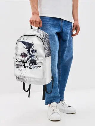 Рюкзак джинсовый / Чёрный демонический Аста Либе