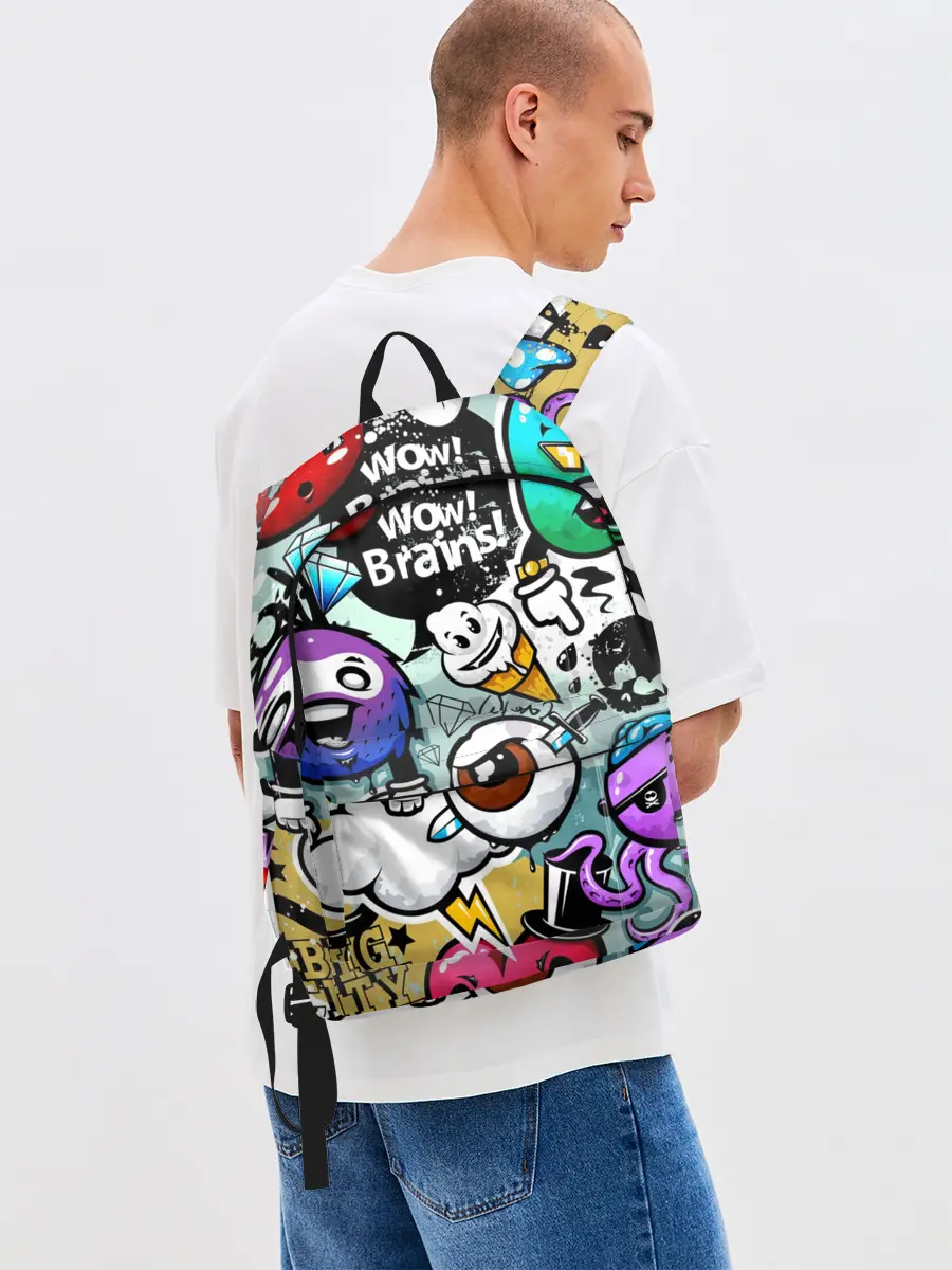 Рюкзак джинсовый / Граффити