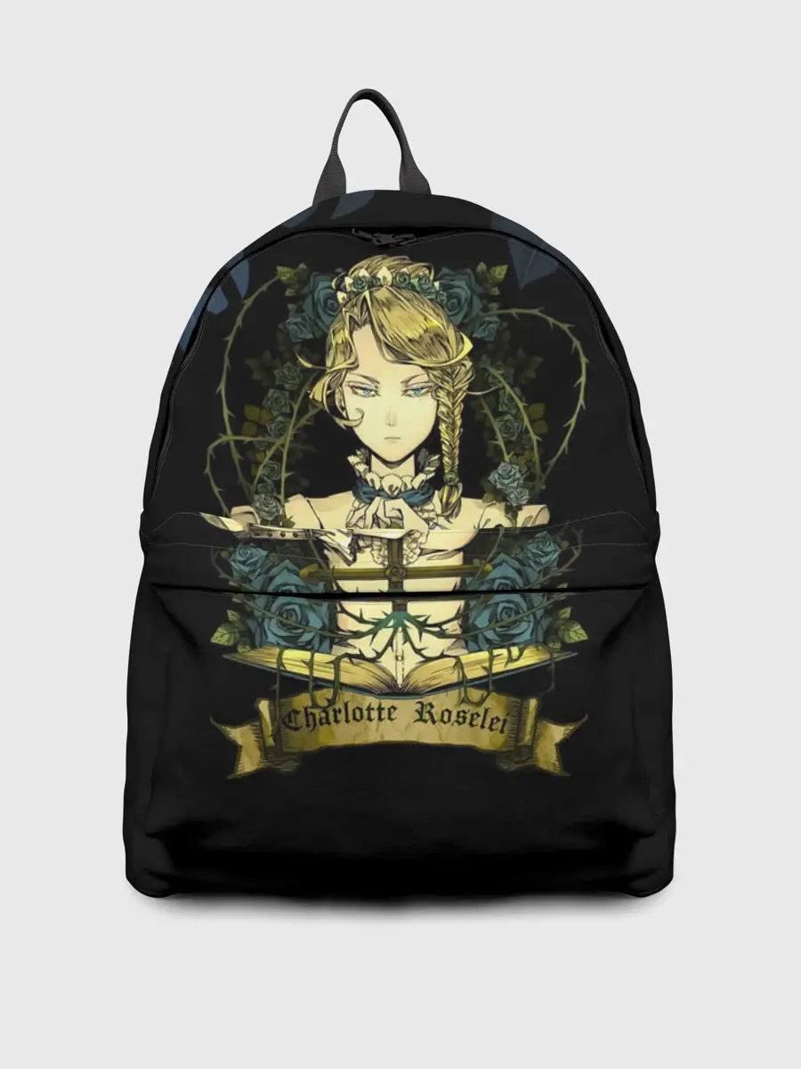 Рюкзак джинсовый / Шарлотта Роузрей Чёрный клевер