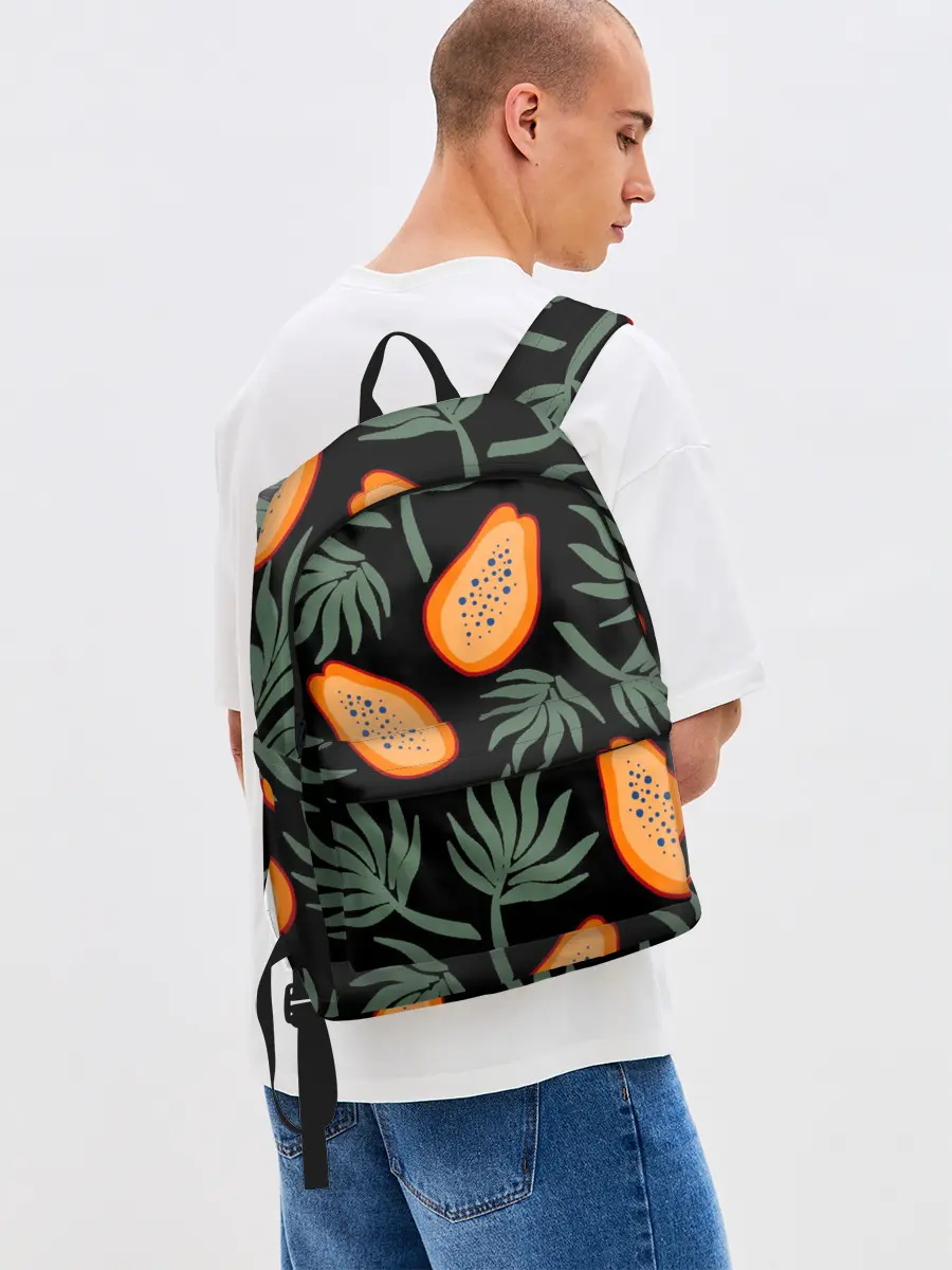 Рюкзак джинсовый / Папайя