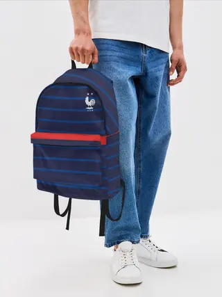 Рюкзак джинсовый / форма сборной Франции домашняя