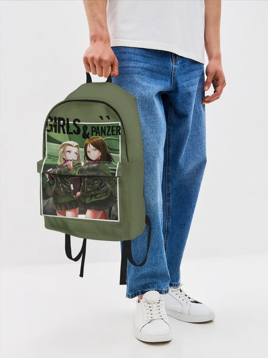 Рюкзак джинсовый / Девушки и танки