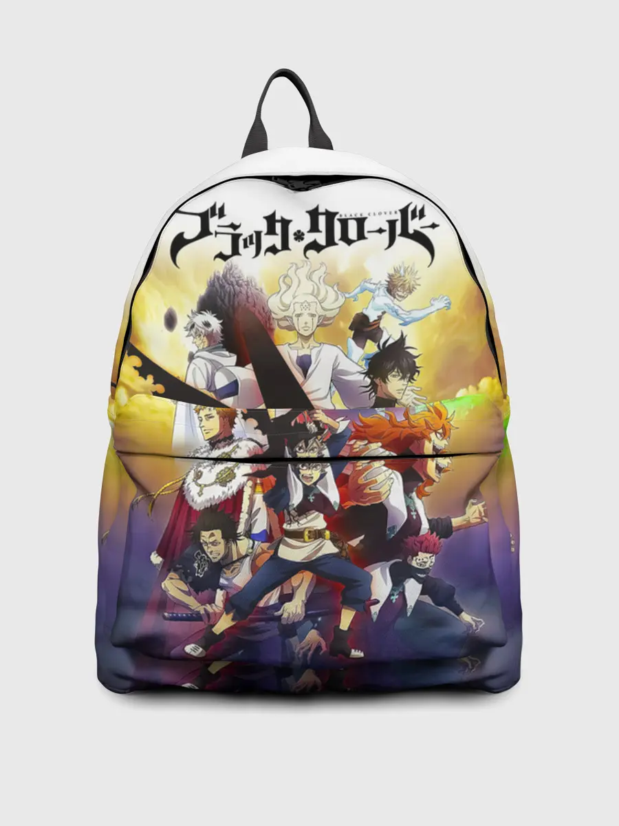 Рюкзак джинсовый / Чёрный клевер персонажи