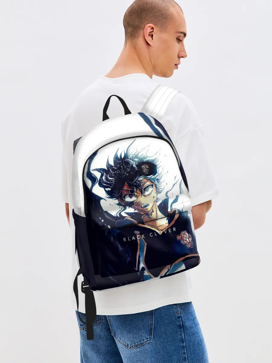 Рюкзак джинсовый / Черный Аста Чёрный клевер