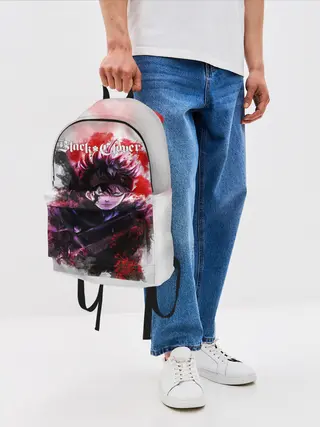 Рюкзак джинсовый / Чёрный клевер Черный Аст а
