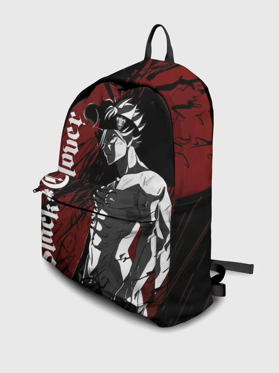 Рюкзак джинсовый / Мощный торс Аста Чёрный клевер