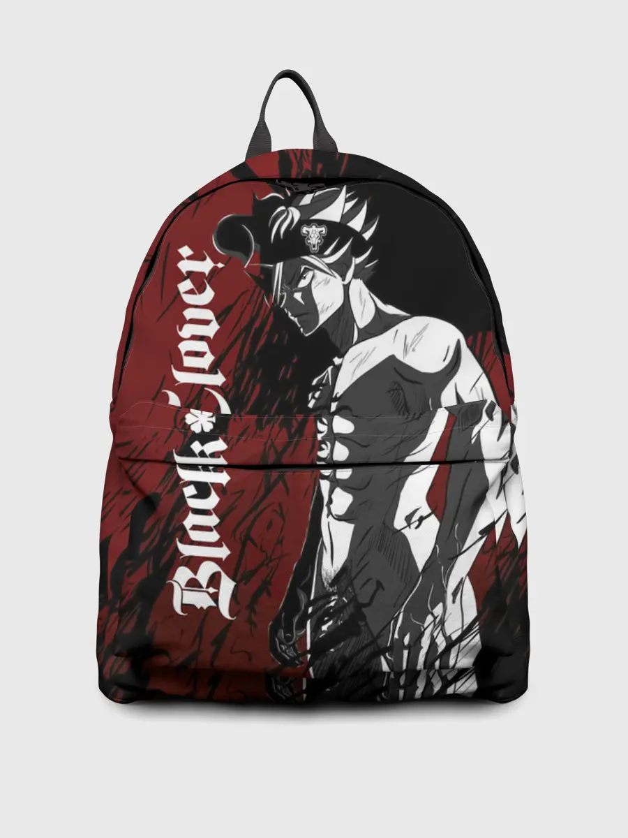 Рюкзак джинсовый / Мощный торс Аста Чёрный клевер