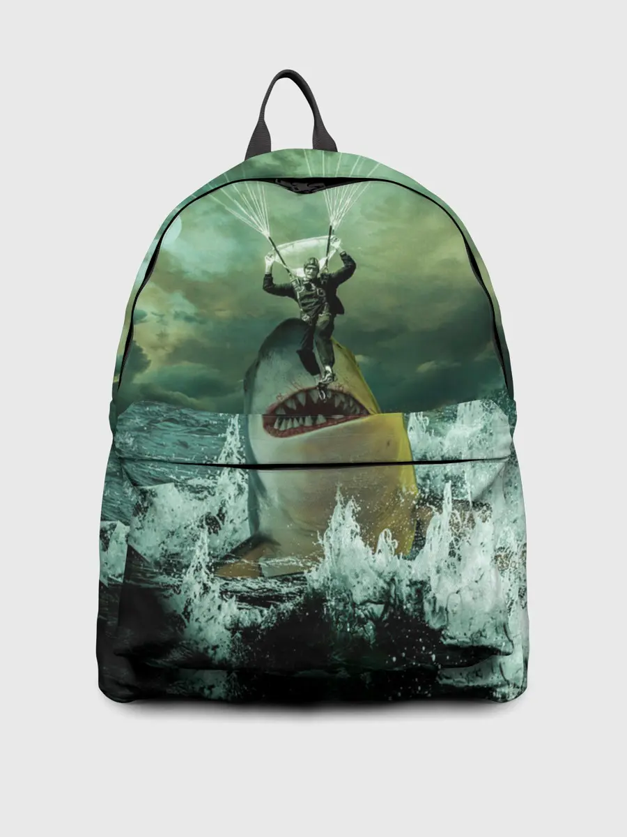 Рюкзак джинсовый / Shark Attack | Акула атакует