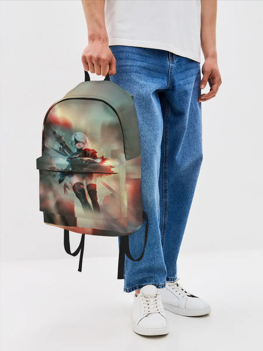 Рюкзак джинсовый / 2B | Nier Automata