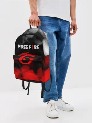 Рюкзак джинсовый / GARENA FREE FIRE / ГАРЕНА ФРИ ФАЕР.