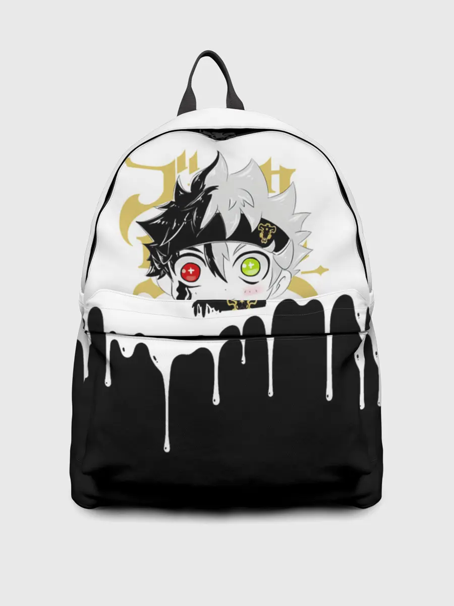 Рюкзак джинсовый / Черный Аста белая краска