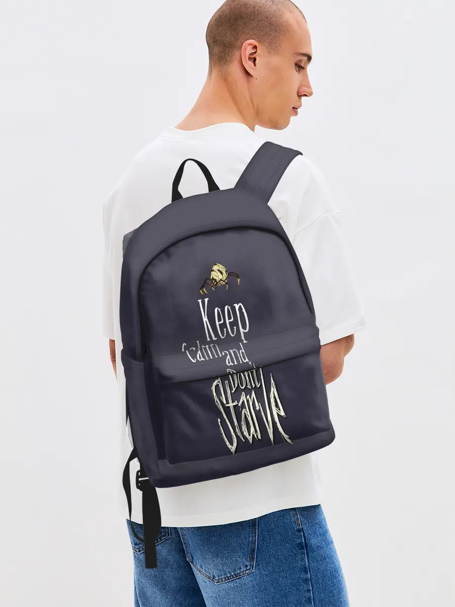 Рюкзак джинсовый / Keep clam and dont starve