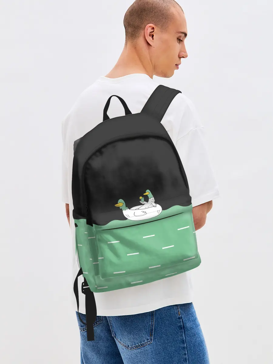 Рюкзак джинсовый / Уточки