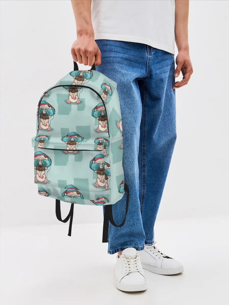 Рюкзак джинсовый / Крутой песик