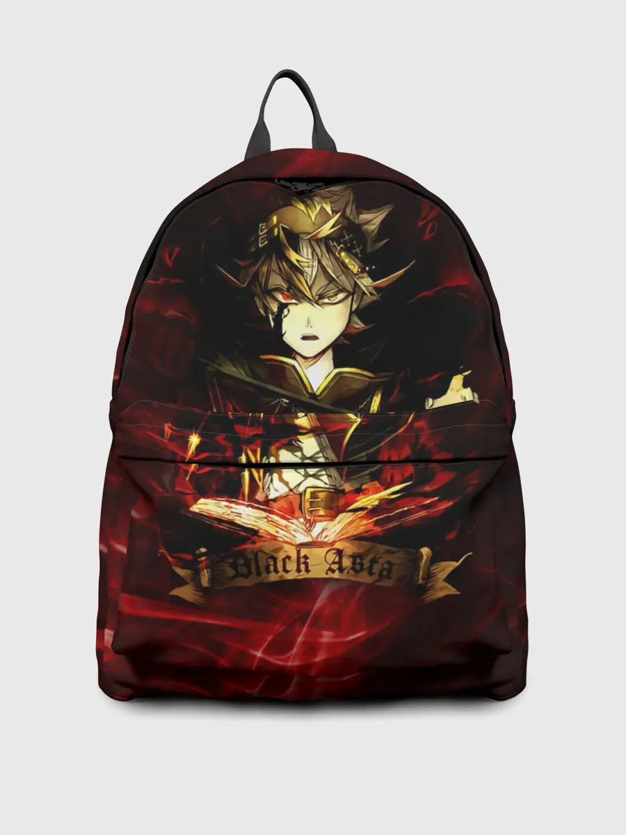 Рюкзак джинсовый / Чёрный Аста красный дым