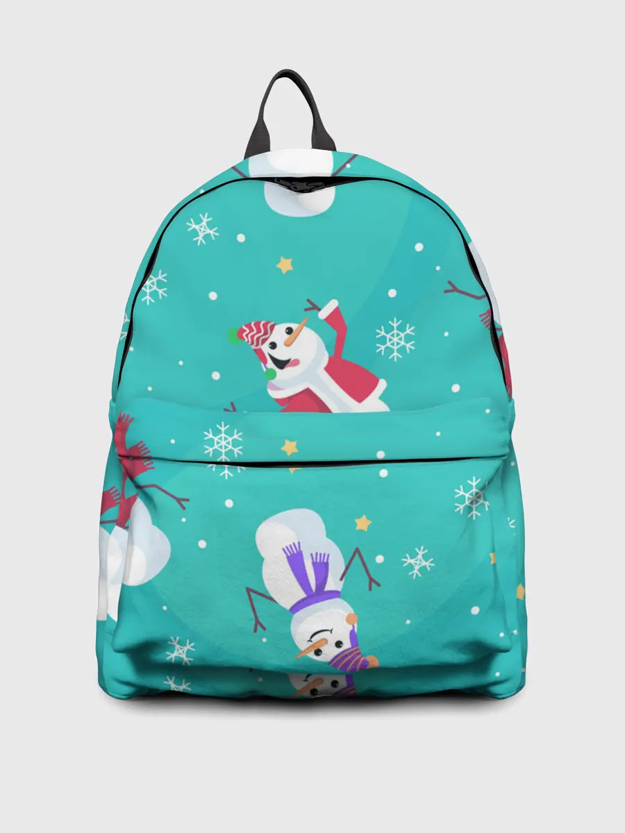 Рюкзак джинсовый / РазНые Снеговики