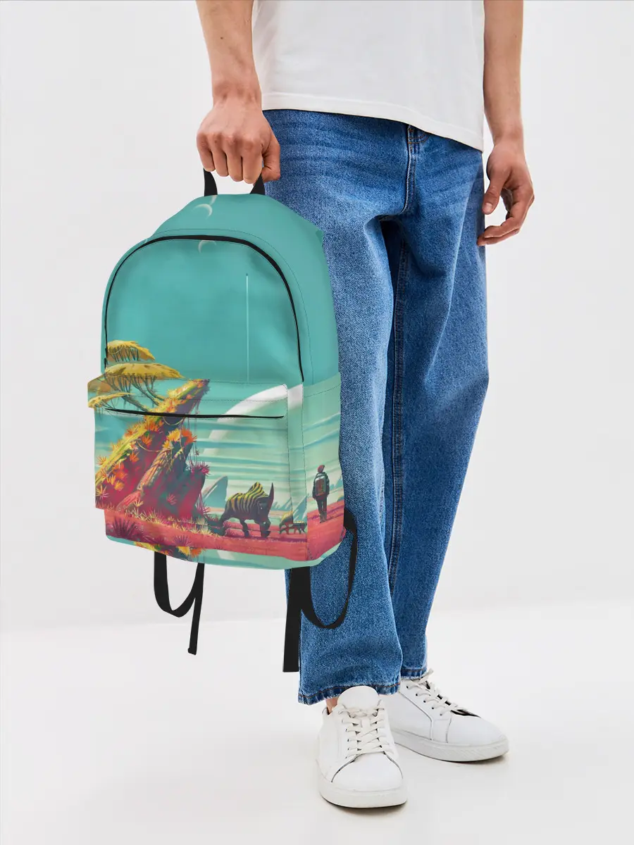 Рюкзак джинсовый / No Man Sky