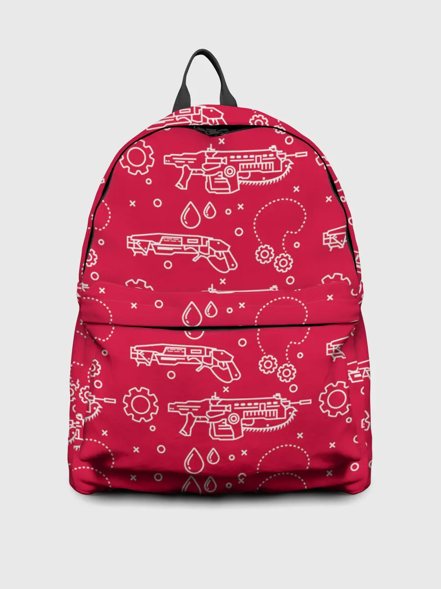 Рюкзак джинсовый / Gears pattern