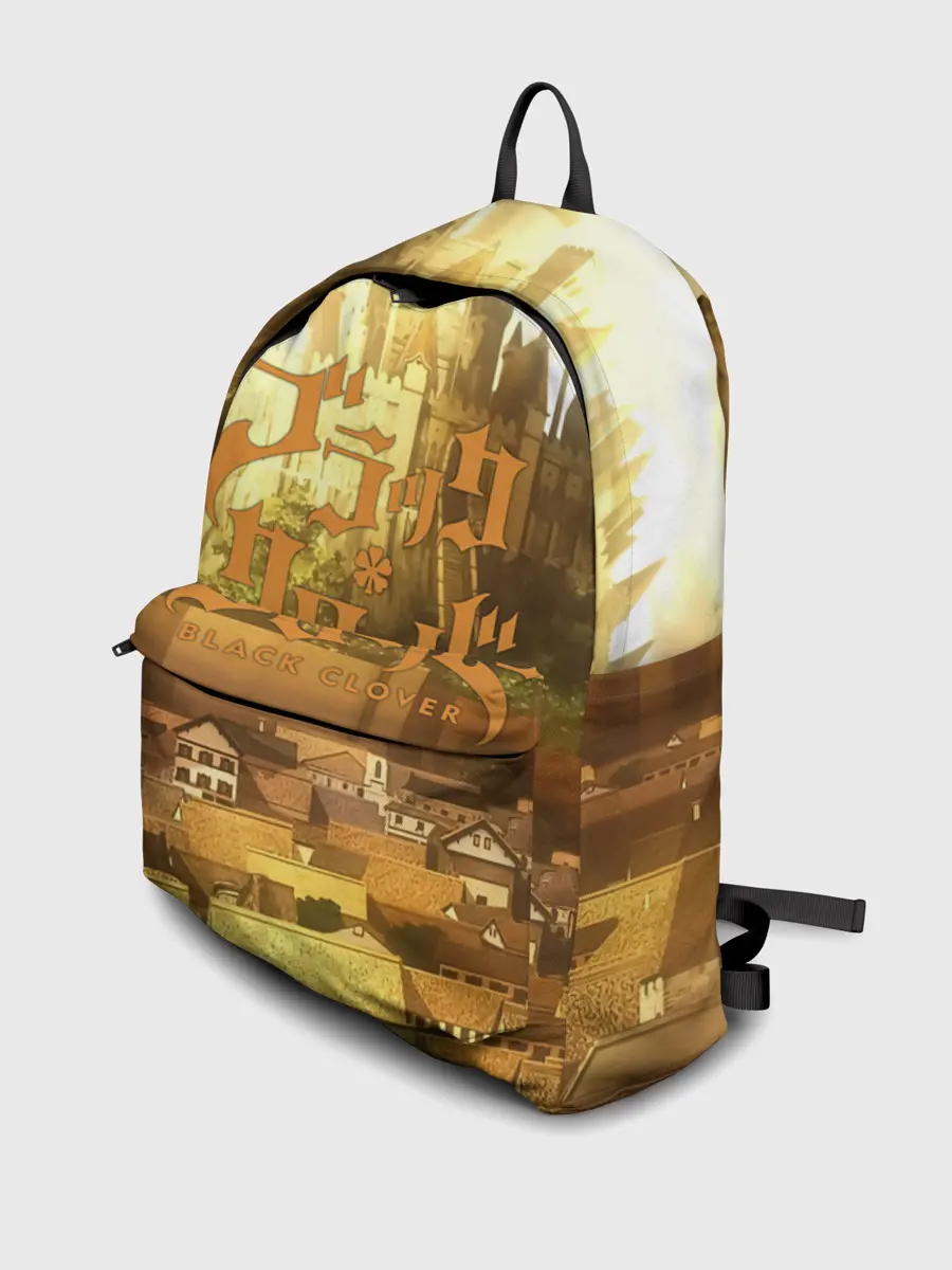 Рюкзак джинсовый / Чёрный клевер город