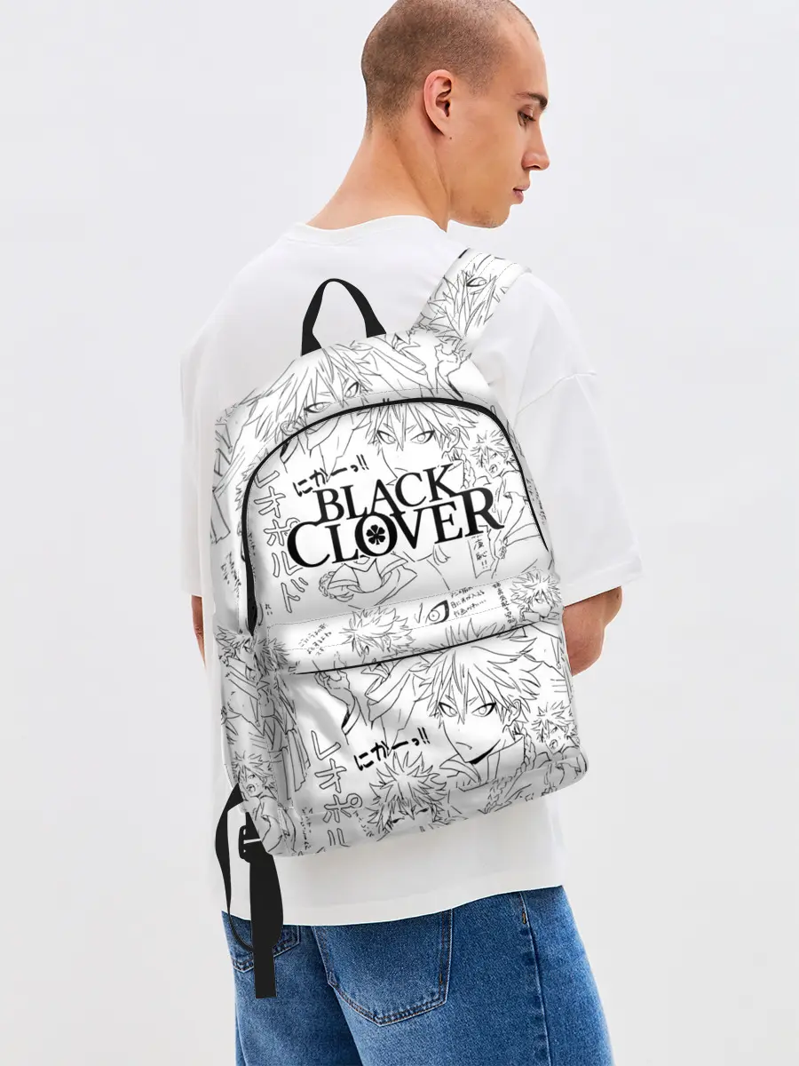 Рюкзак джинсовый / Чёрный клевер образы Юно