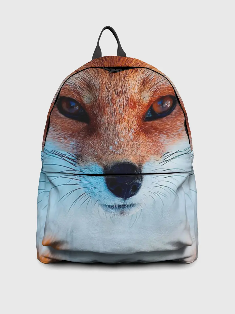 Рюкзак джинсовый / Мордочка лисы