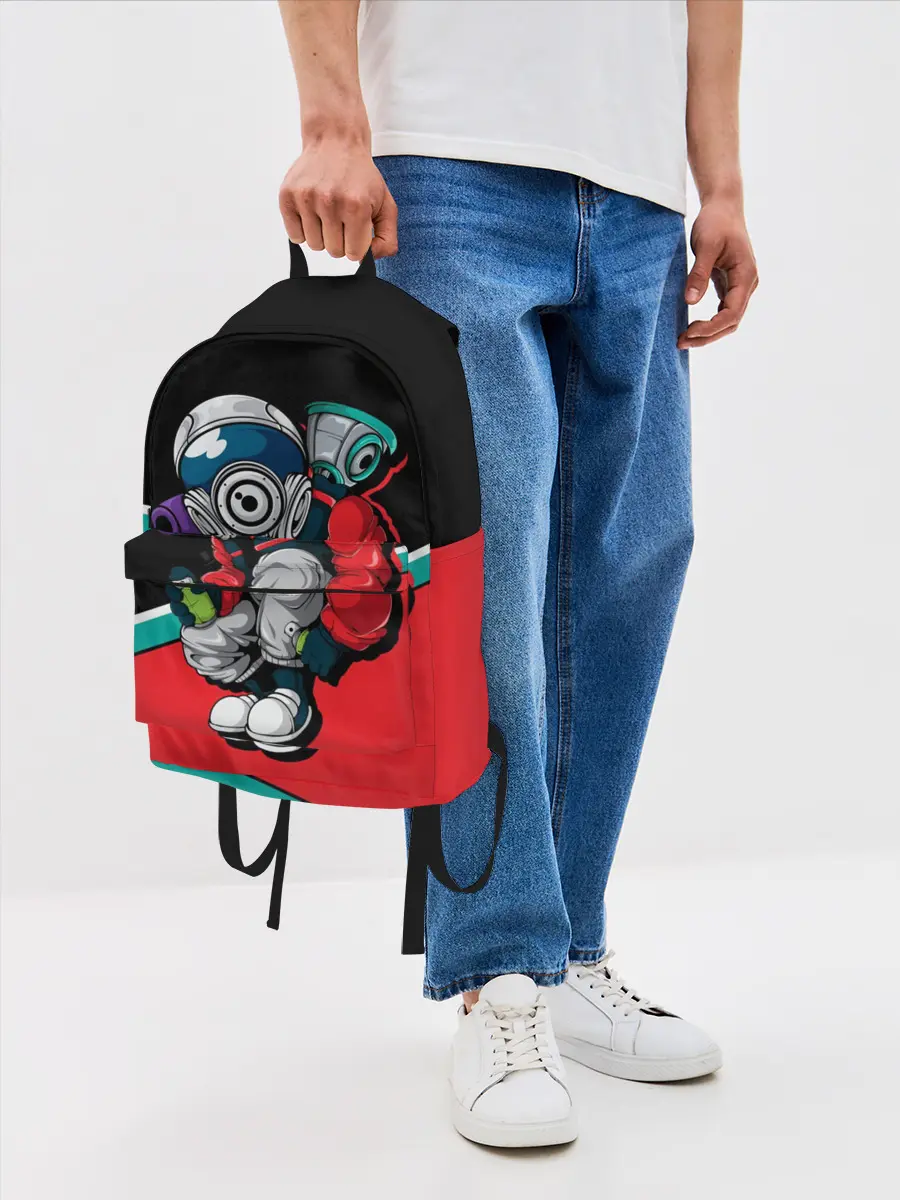 Рюкзак джинсовый / Граффити