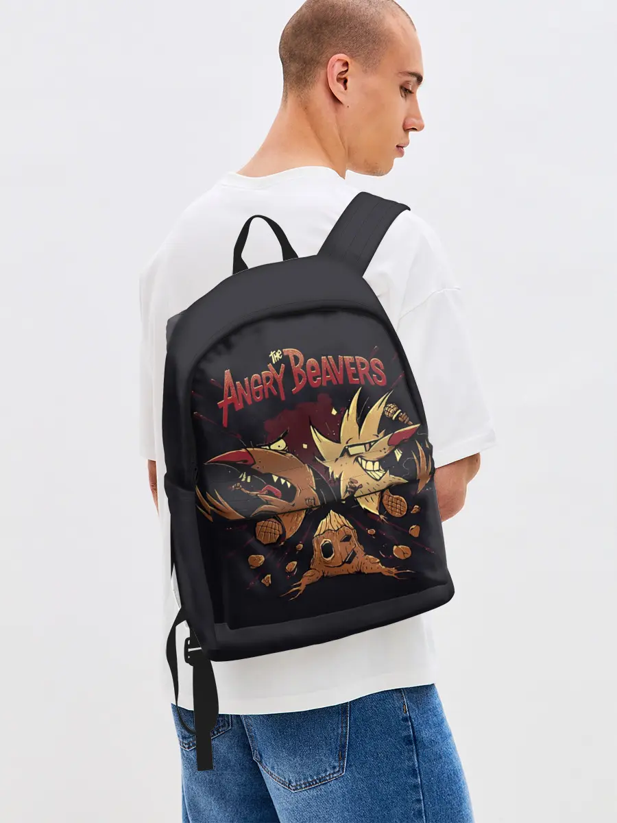 Рюкзак джинсовый / Крутые бобры. Рокеры