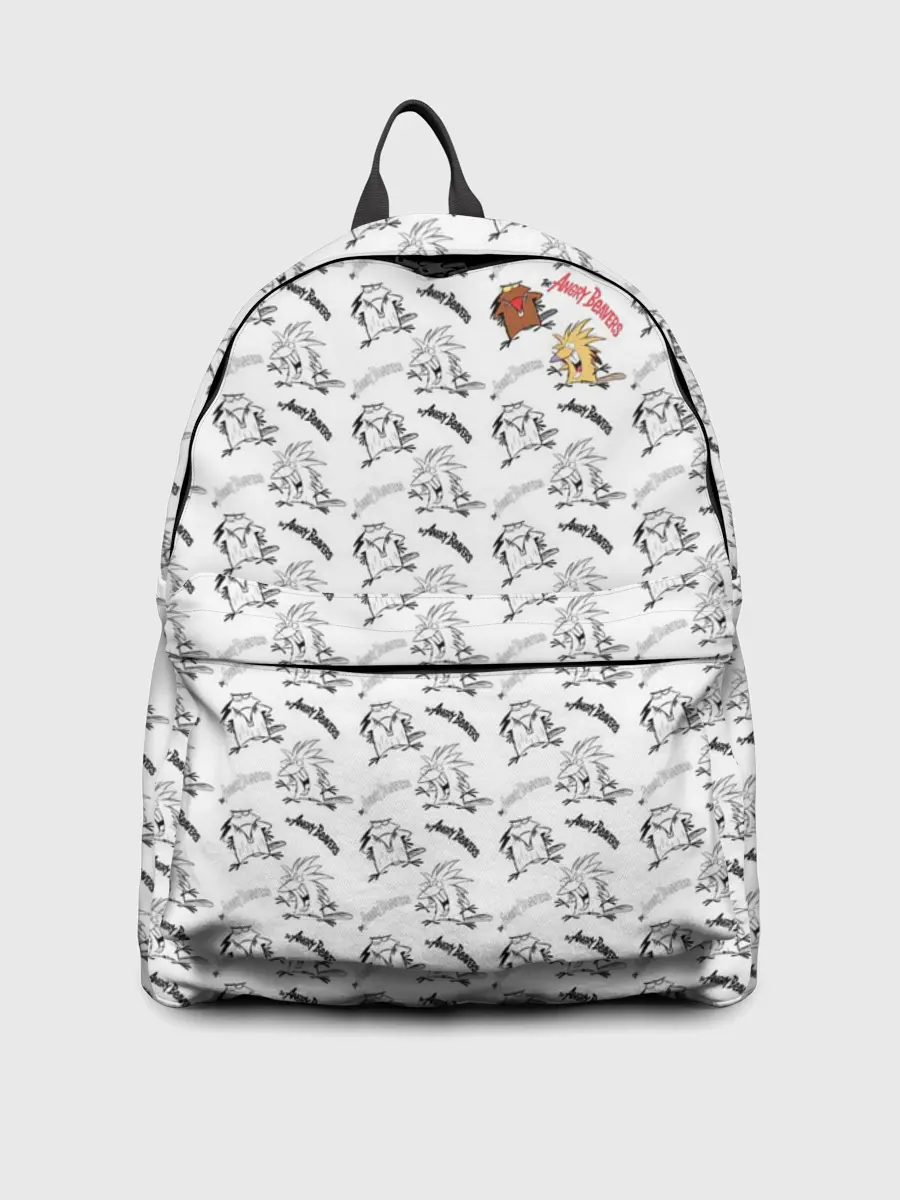 Рюкзак джинсовый / Крутые бобры паттерн