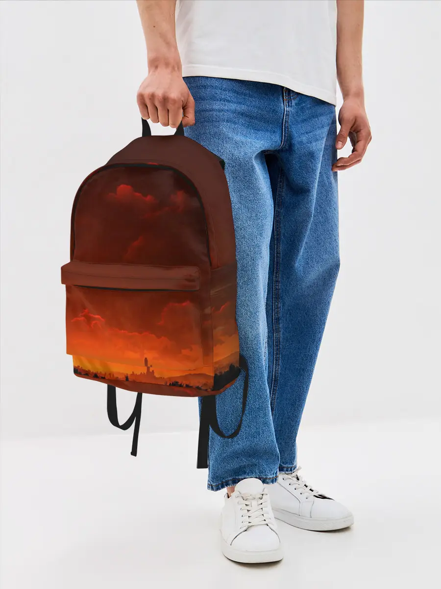 Рюкзак джинсовый / Кровавый закат
