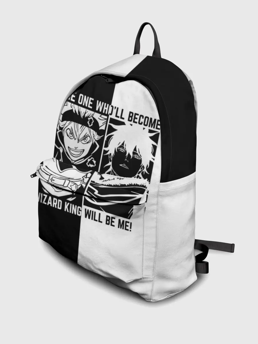 Рюкзак джинсовый / Юно vs Аста Чёрный клевер