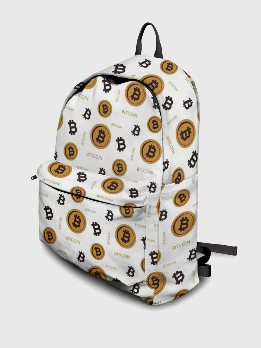 Рюкзак джинсовый / Узор и биткоина | Pattern