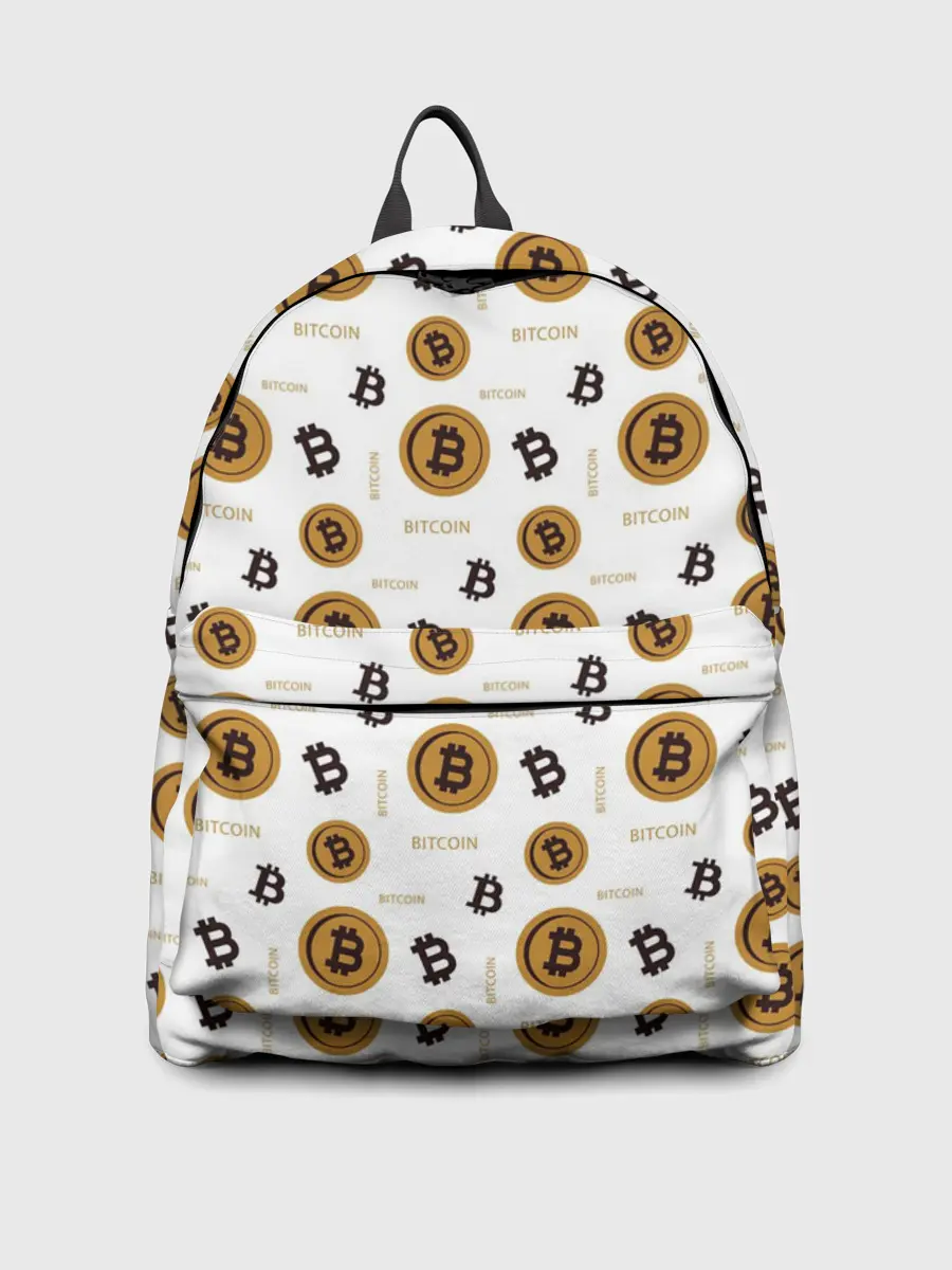 Рюкзак джинсовый / Узор и биткоина | Pattern