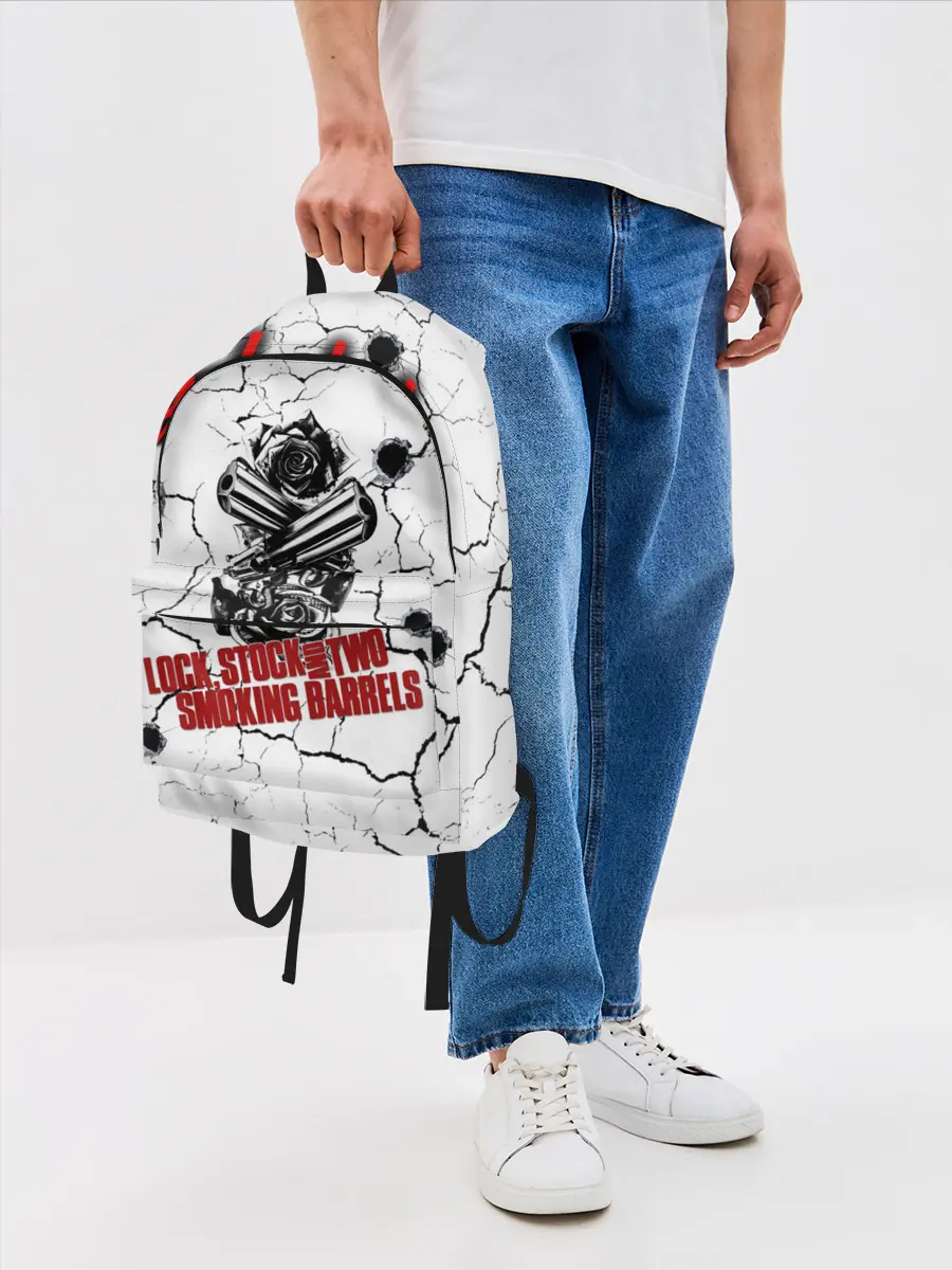 Рюкзак джинсовый / Lock, money, two barrels $$$