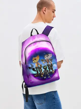 Рюкзак джинсовый / Ratchet & Clank 2 Rift Apart