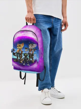 Рюкзак джинсовый / Ratchet & Clank 2 Rift Apart