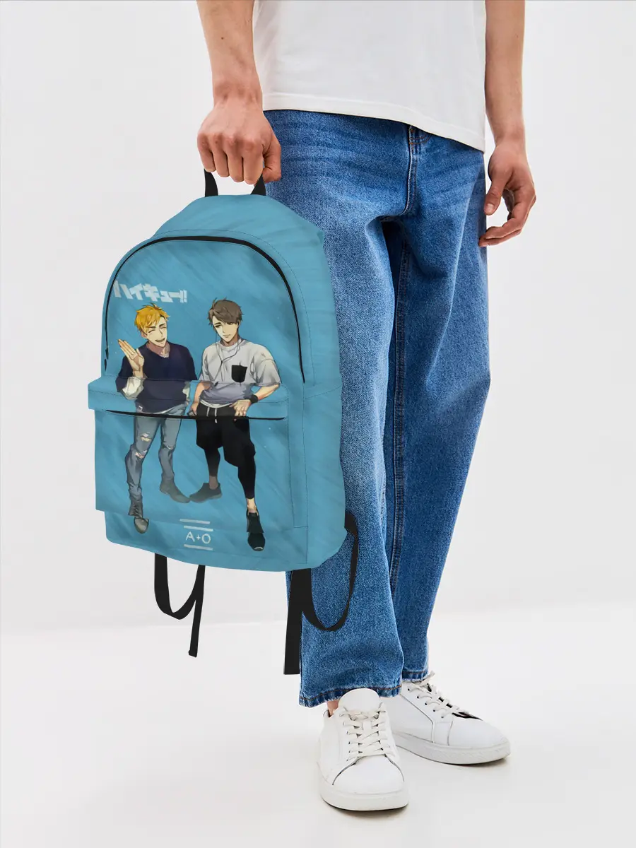 Рюкзак джинсовый / Старшая Инаризаки | Haikyuu!!