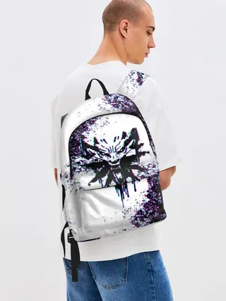 Рюкзак джинсовый / THE WITCHER GLITCH / ГЛИТЧ