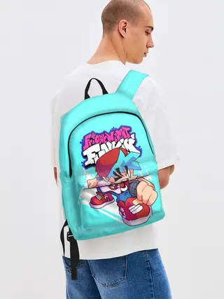 Рюкзак джинсовый / FNF Boyfriend