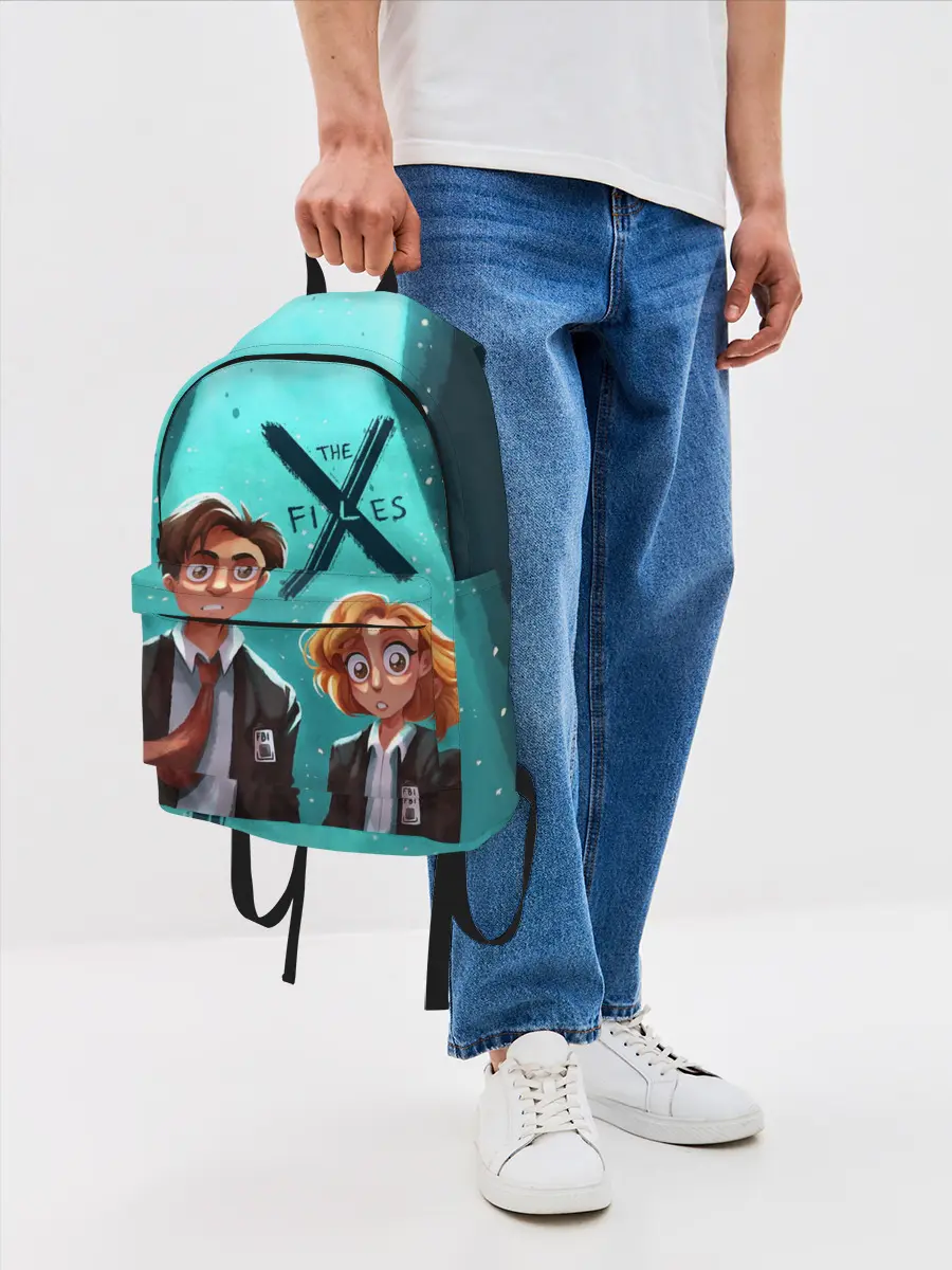 Рюкзак джинсовый / Fox Mulder and Dana Scully