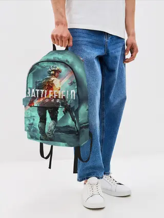 Рюкзак джинсовый / Баттлфилд 2042