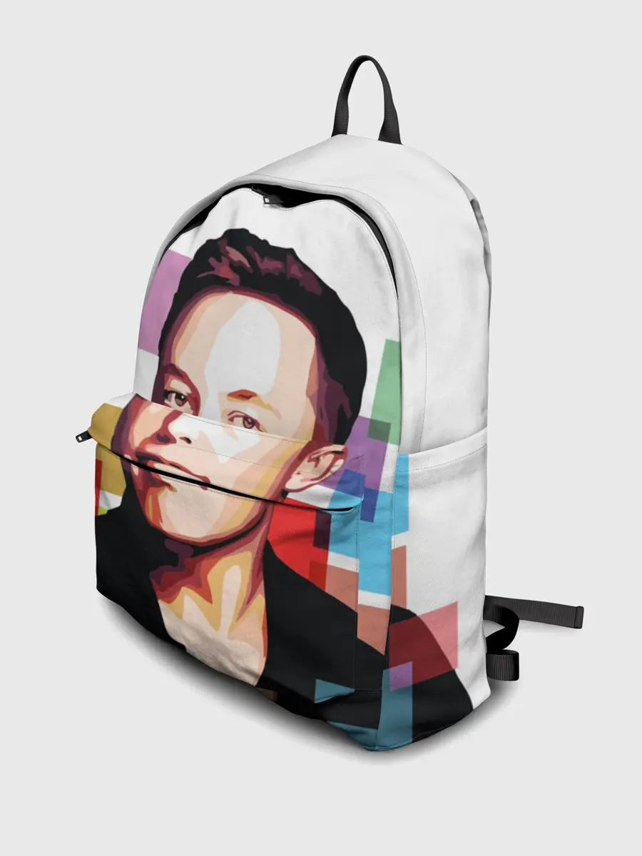 Рюкзак джинсовый / Илон Маск