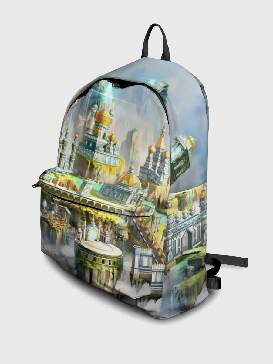 Рюкзак джинсовый / Город в небе